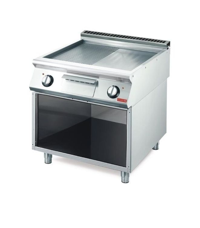 Gastro M 700 Plus Elektrische Grillplatte GM70/80FTRES 2/3 Glatt 1/3 Gerillt