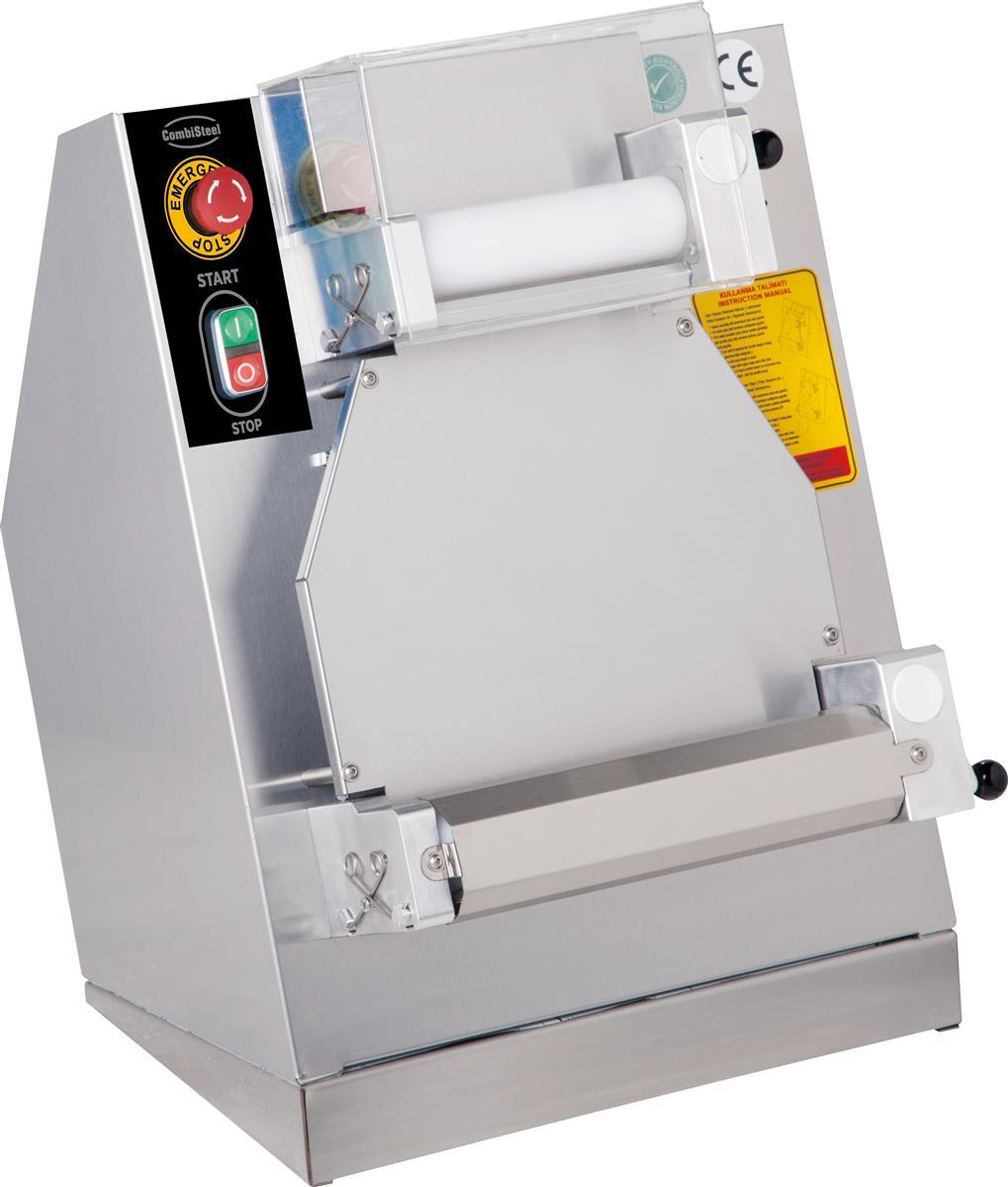 TEIGAUSROLLER 40CM GERADE - KOMPLETT AUS EDELSTAHL