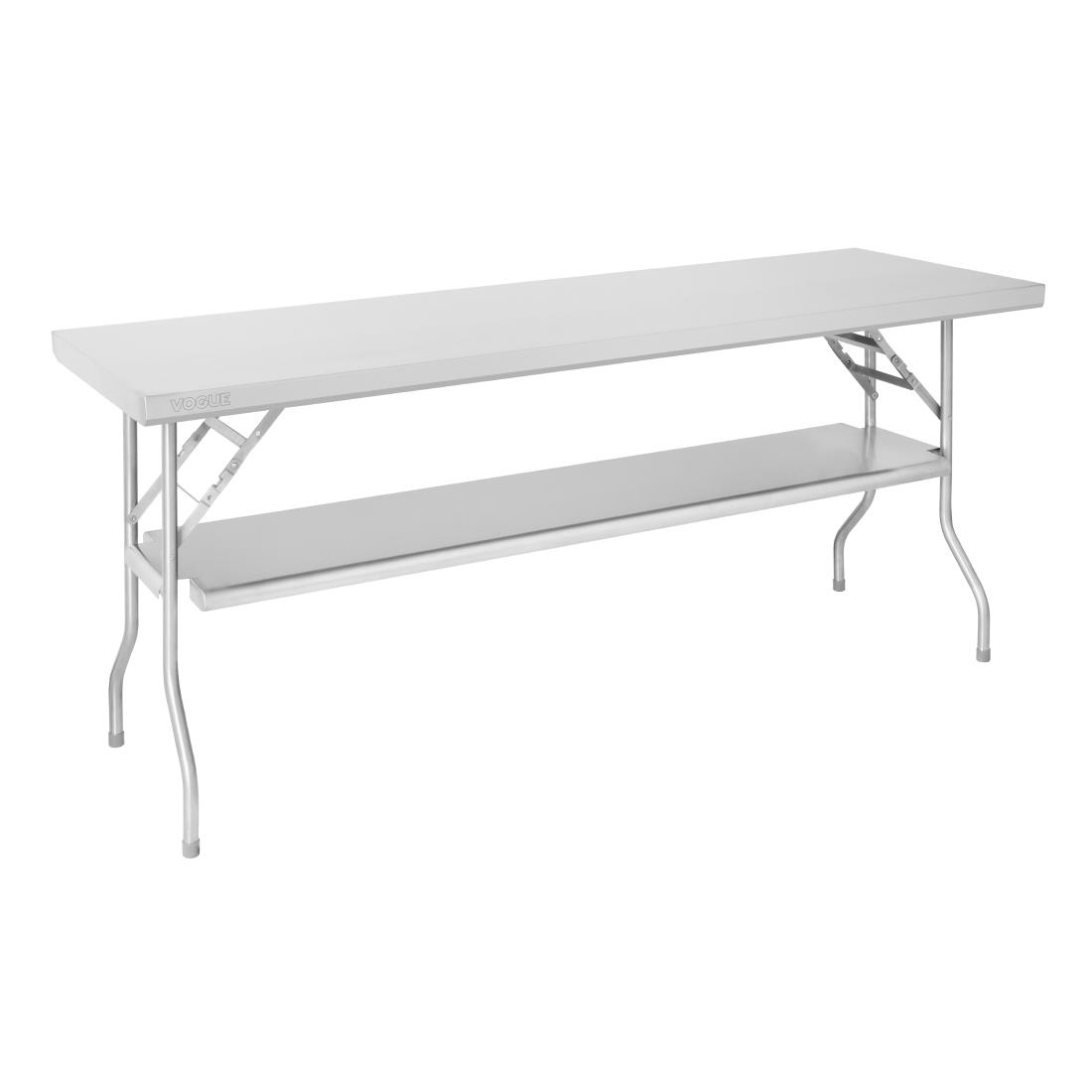 Vogue Edelstahl Klappbarer Arbeitstisch 1830x760x780