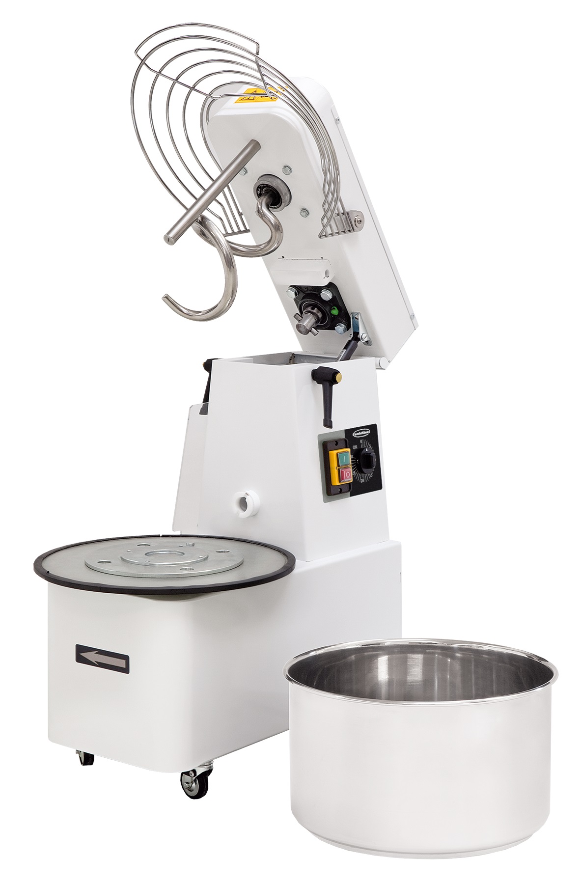 TEIGMASCHINE 22 Liter, Kopf hebbar, Schüssel abnehmbar, fahrbar