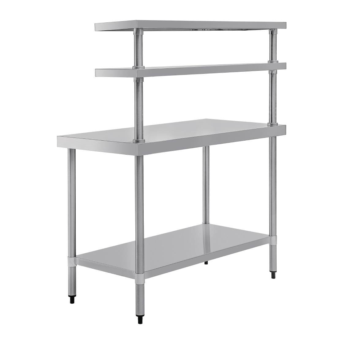 Vogue Arbeitstisch mit Regalboden und Wandregal 120cm