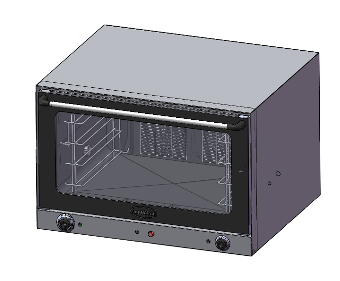 CUBE SS-8 KONVEKTIONSOFEN, Edelstahl