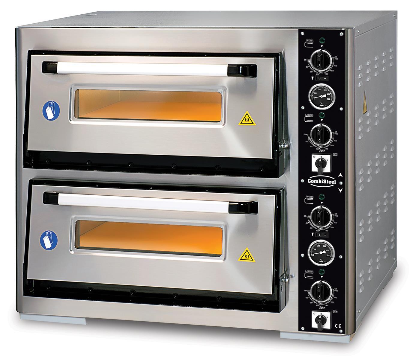 DOPPEL-PIZZAOFEN für  2x 6 Pizzen, elektrisch