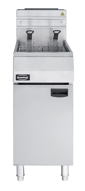 Chefgastro Fritteuse Erdgas 1x21 Liter BxTxH 400x800x1180mm