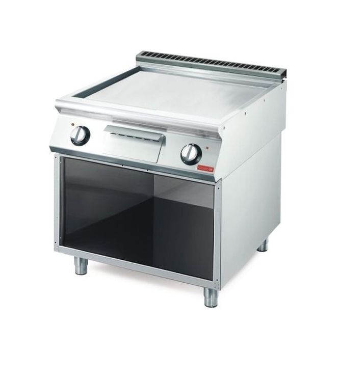 Gastro M 700 elektrische Grillplatte GM70/80FTES-CR Glatt und Verchromt