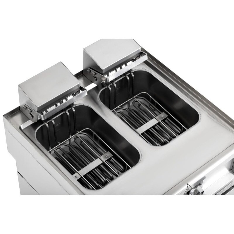 Buffalo 600 Serie Doppeltank-Elektrofritteuse 2 x 8Ltr