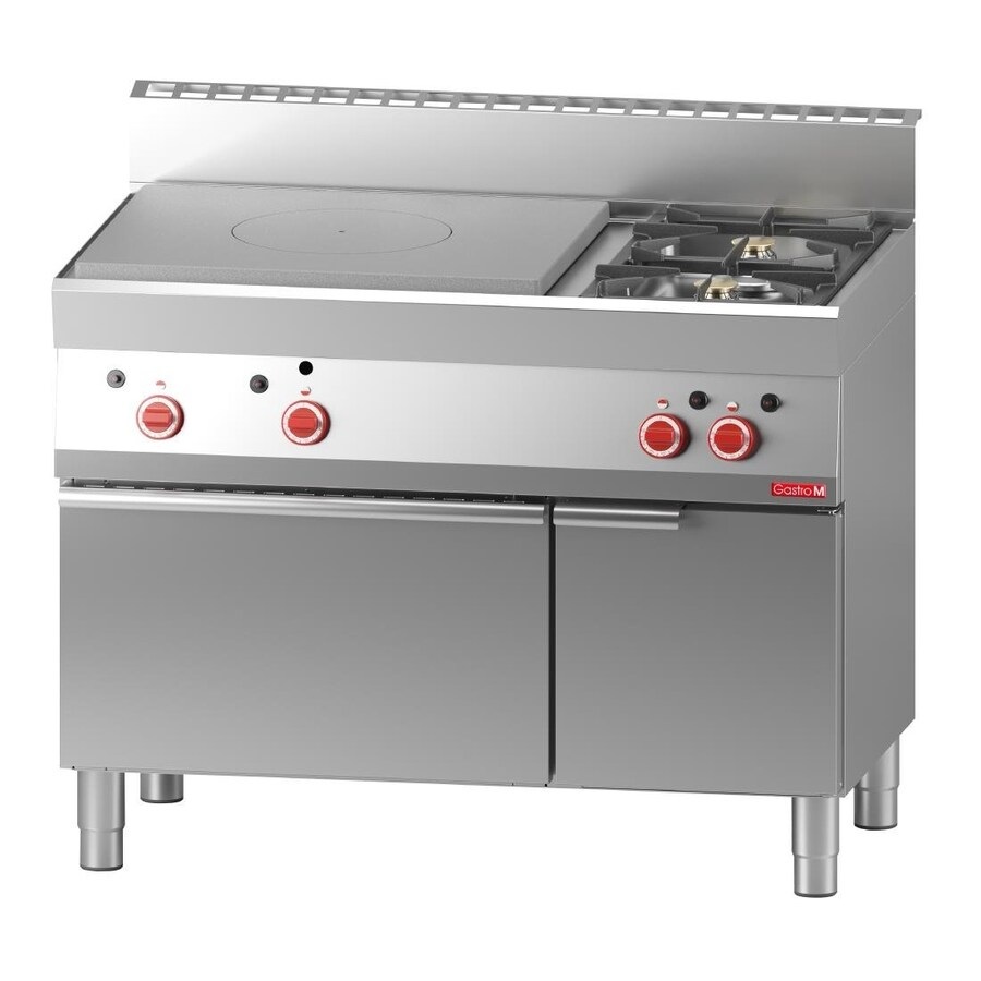 Gastro M Gasherd mit Glühplatte und Ofen 65/110 TPFG