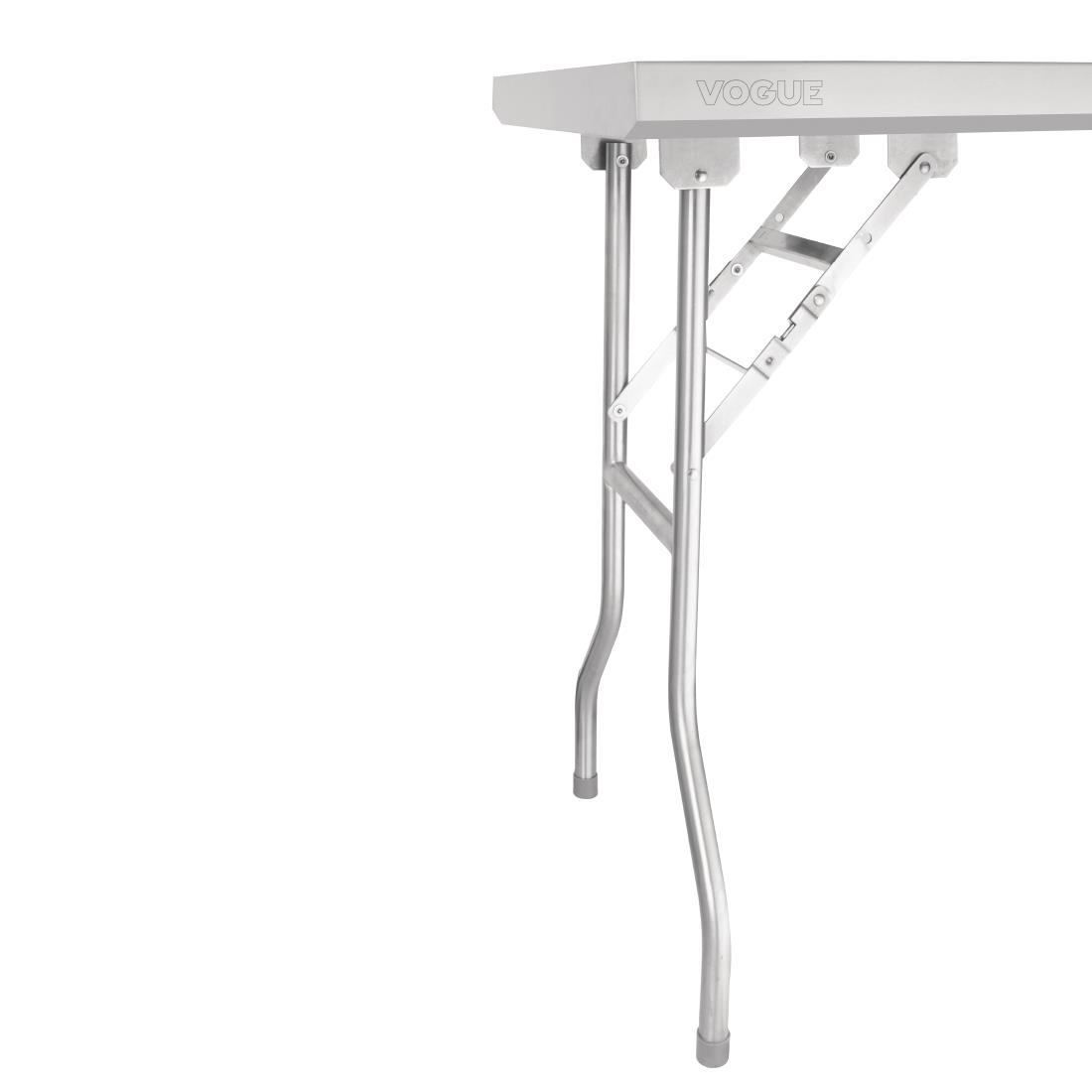 Vogue klappbarer Arbeitstisch aus Edelstahl 1830x610x780
