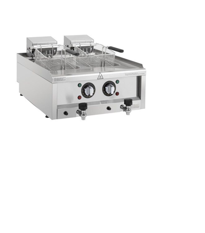 Buffalo 600 Serie Doppeltank-Elektrofritteuse 2 x 8Ltr