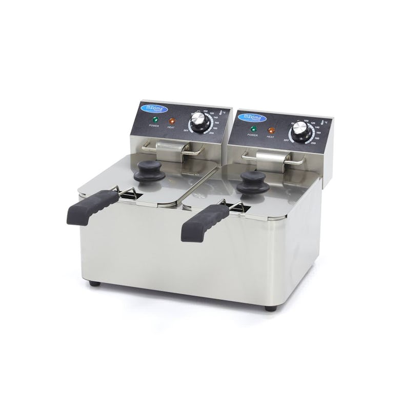 Maxima Elektro Fritteuse - 2 x 4 Liter