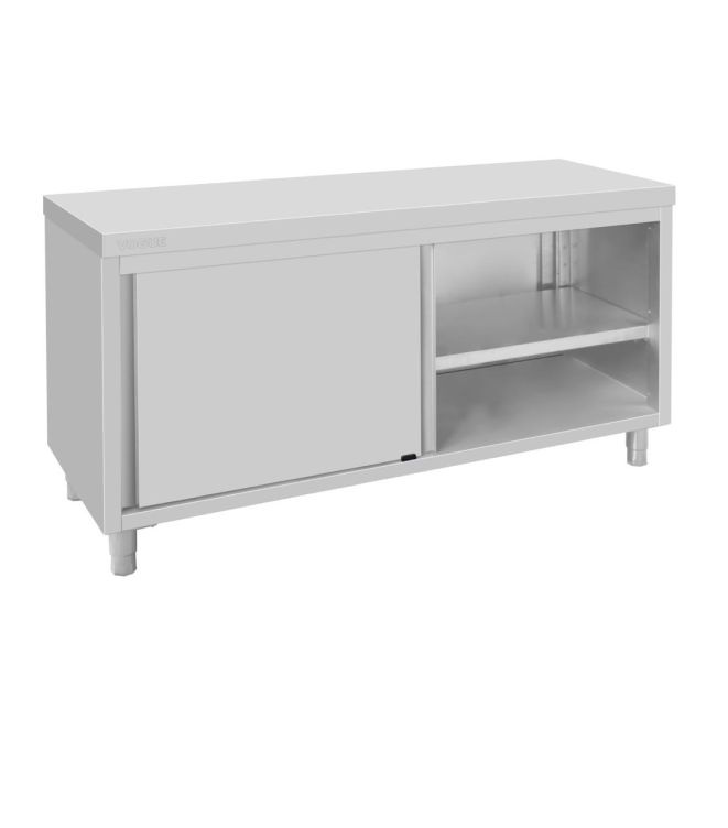 Vogue Standbodenschrank Edelstahl 900x1800x600mm