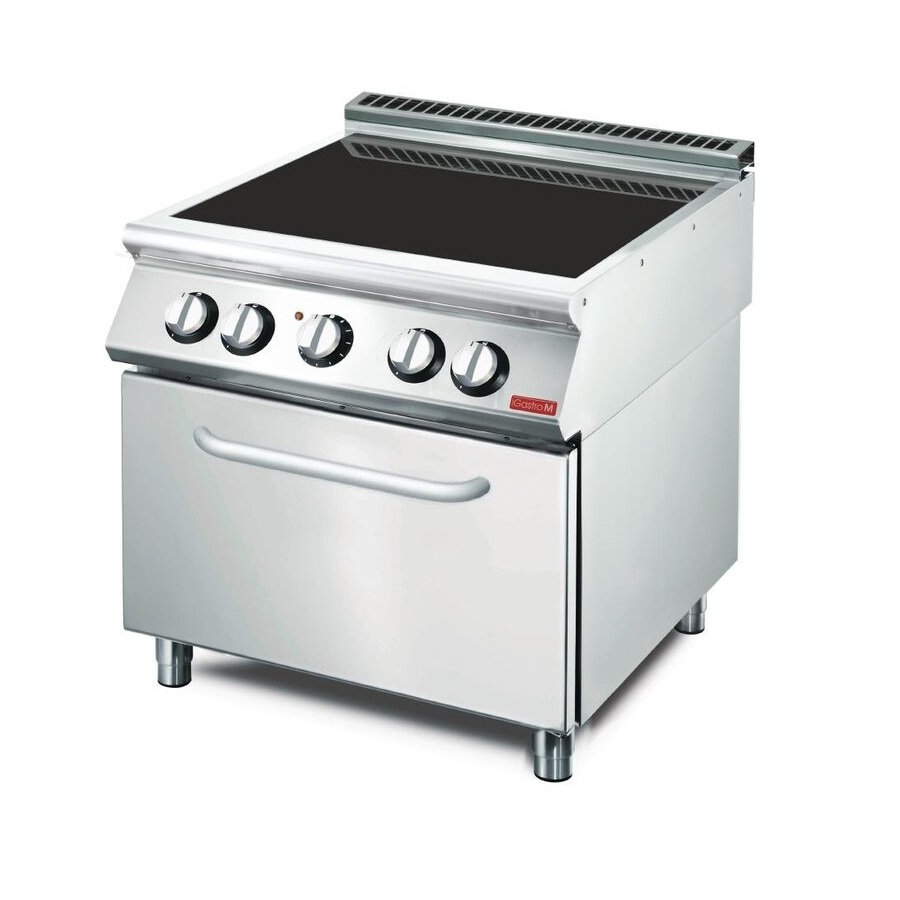 Gastro M Elektroherd mit keramischer Kochplatte und Ofen GM70/80CFVE