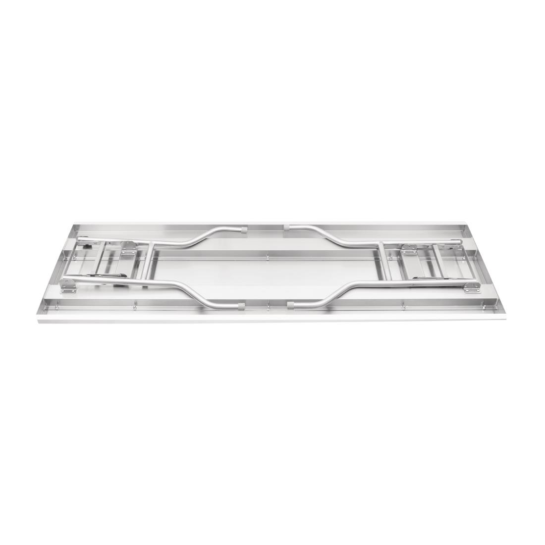 Vogue klappbarer Arbeitstisch aus Edelstahl 1830x610x780