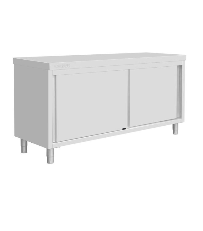 Vogue Standbodenschrank Edelstahl 900x1800x600mm