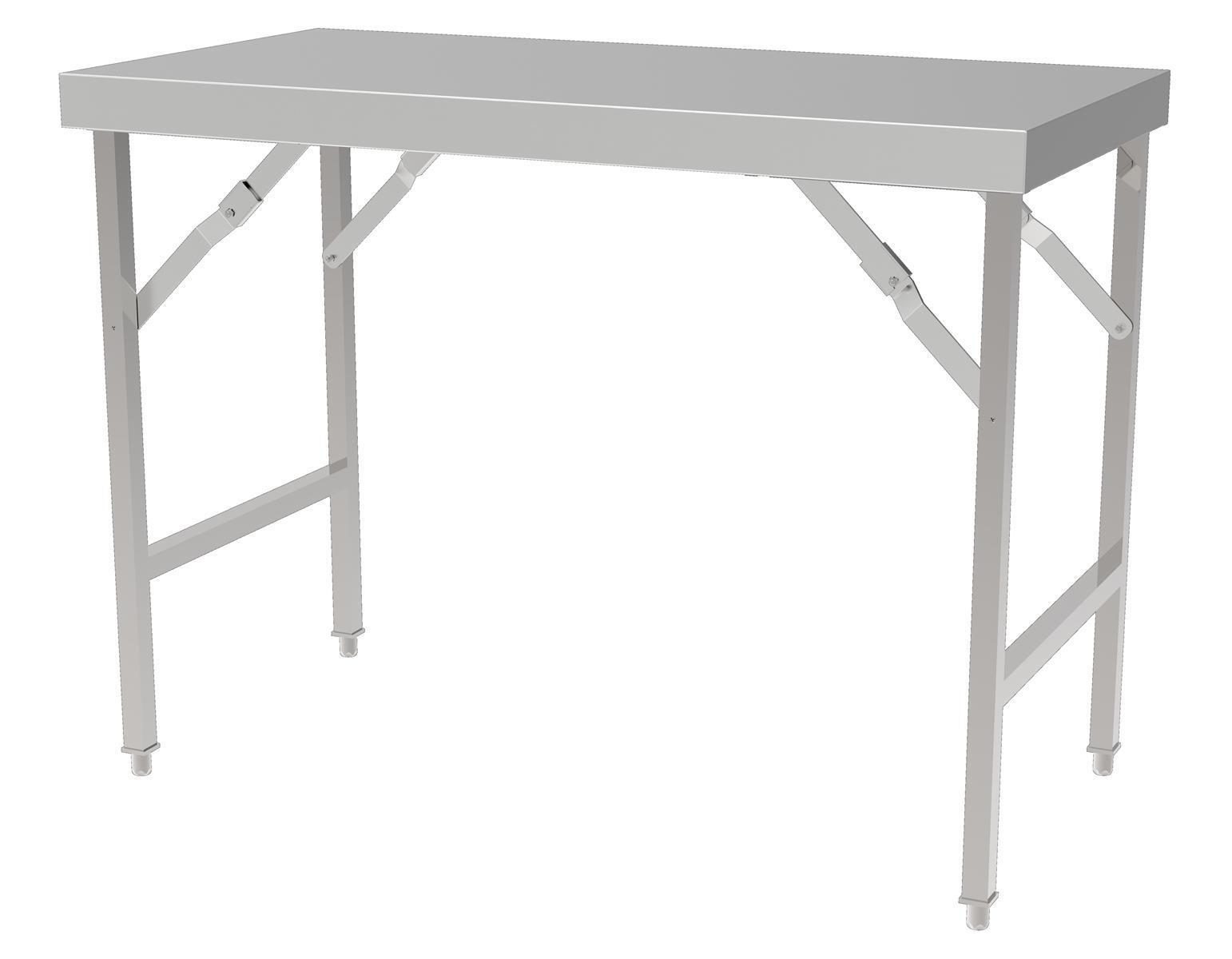 700er ARBEITSTISCH 1800mm breit, zusammenklappbar, Edelsahl