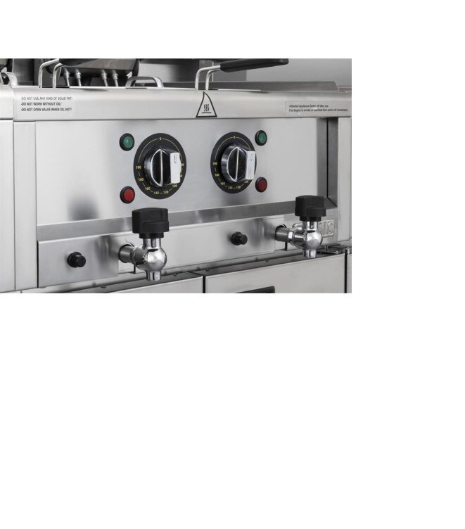 Buffalo 600 Serie Doppeltank-Elektrofritteuse 2 x 8Ltr
