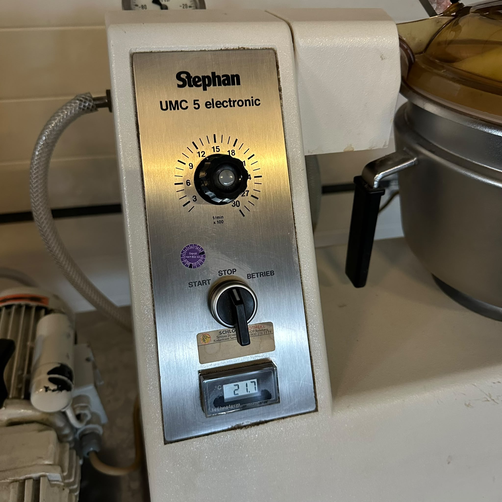 Stephan UMC5 Universalmaschine gebraucht Salbenrührmaschine