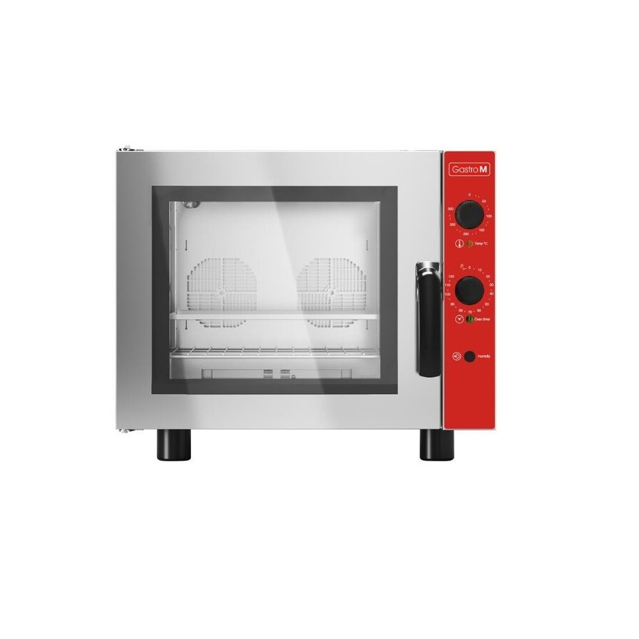 Gastro M Elektrischer Konvektionsofen mit Luftbefeuchter 4 Roste 230V