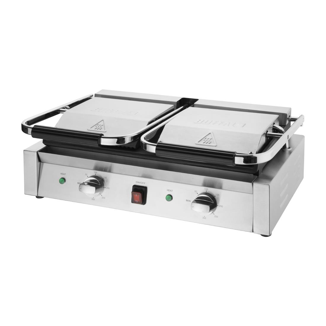 Buffalo Bistro doppelter Kontaktgrill glatt/glatt