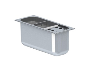 EINBAU-SPÜLBECKEN für Eislöffel