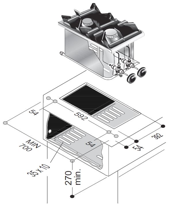 GASHERD 2 BR. 9KW
