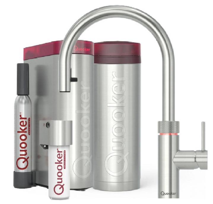 Wasserkocher Quooker Flex SET PRO3 FXRSST mit CUBE und Filter Starter Set