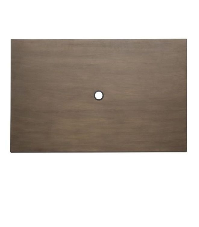 Bolero Kompletter Outdoor Tisch 120x76x76cm Dunkles Holz