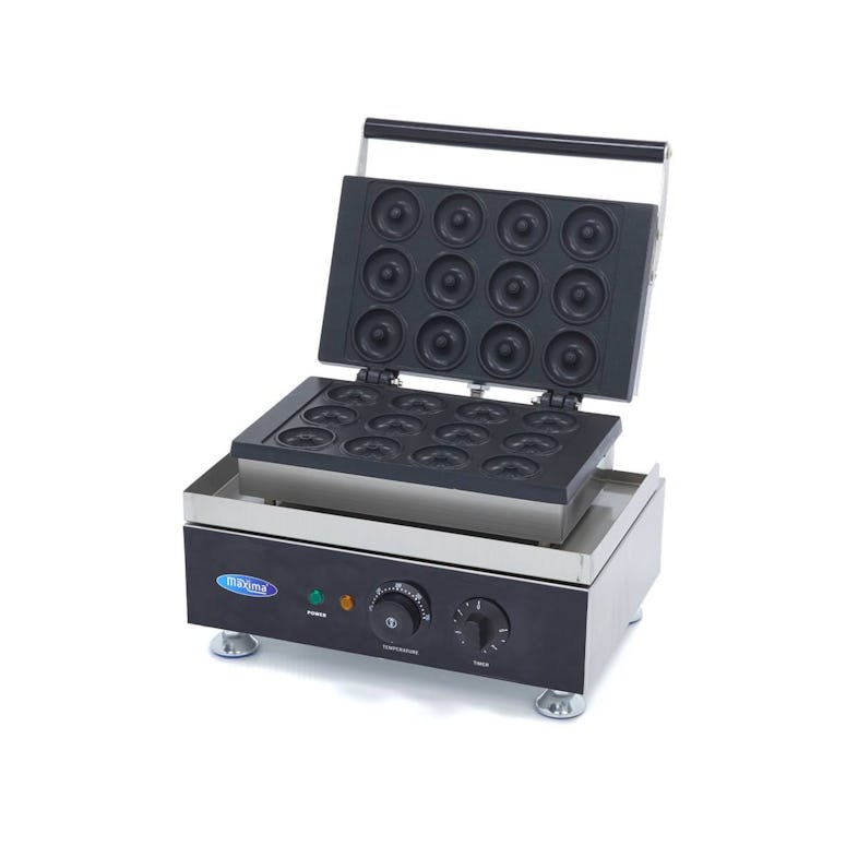Maxima Donut-Maschine Mini - 12 Stück - Ø 50 x 20 mm - mit Timer