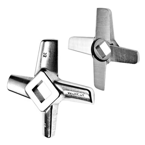WOLFCUT Kreuzmesser INOX-Stahl Größe 32 kompatibel mit BIZERBA FW-N32 / ALEXANDERWERK 32 / OMEGA TH32 uvm.