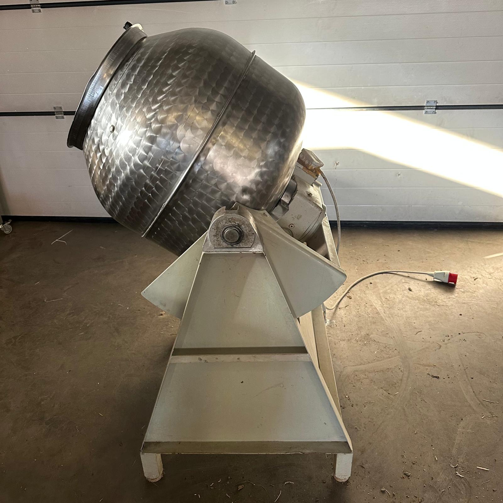 Lescha CN141 Edelstahl Freifallmischer Trommelmischer 140 Liter gebraucht