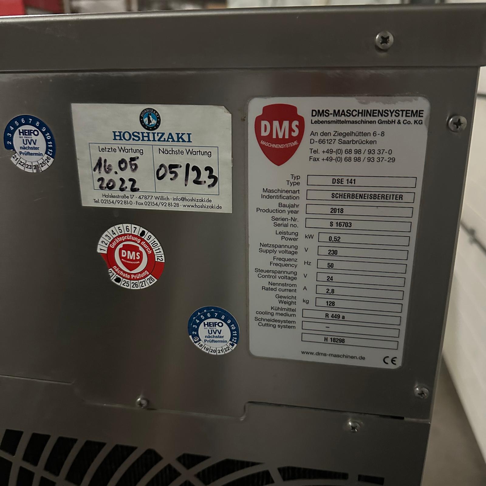 DMS DSE141 Scherbeneisbereiter Scherbeneiserzeuger Eisbereiter