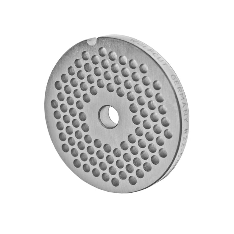 WOLFCUT Fleischwolfscheibe, Lochscheibe INOX-Stahl Größe 22 - 5,0 mm Bohrung kompatibel mit BIZERBA FW-N 22/2 / ALEXANDERWERK 22N / REWEBO RF802 uvm.