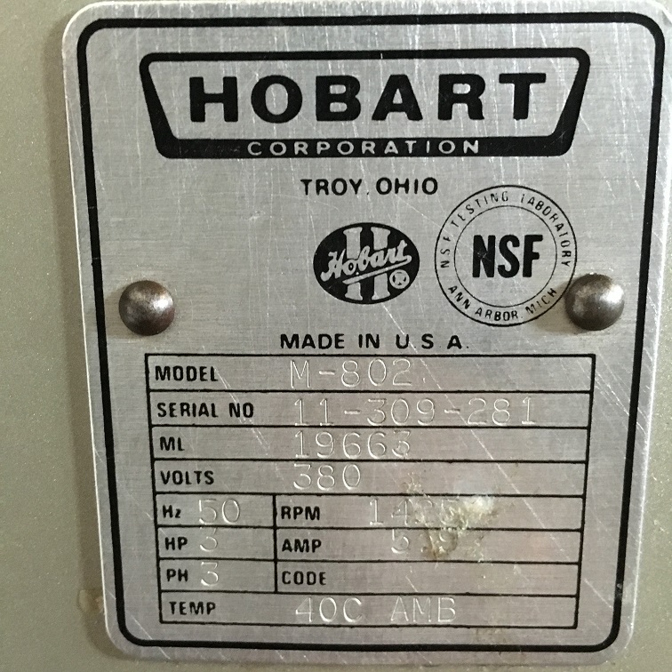 Hobart M802 Planetenrührmaschine gebraucht