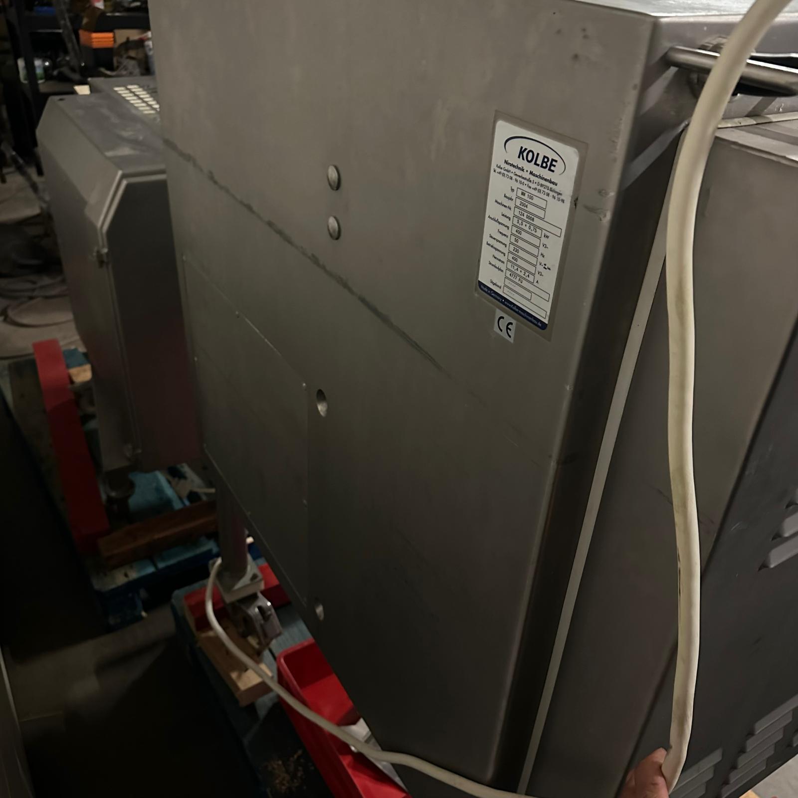 Kolbe MW100 Mischfleischwolf + PM150 Portiomat Hackfleischlinie