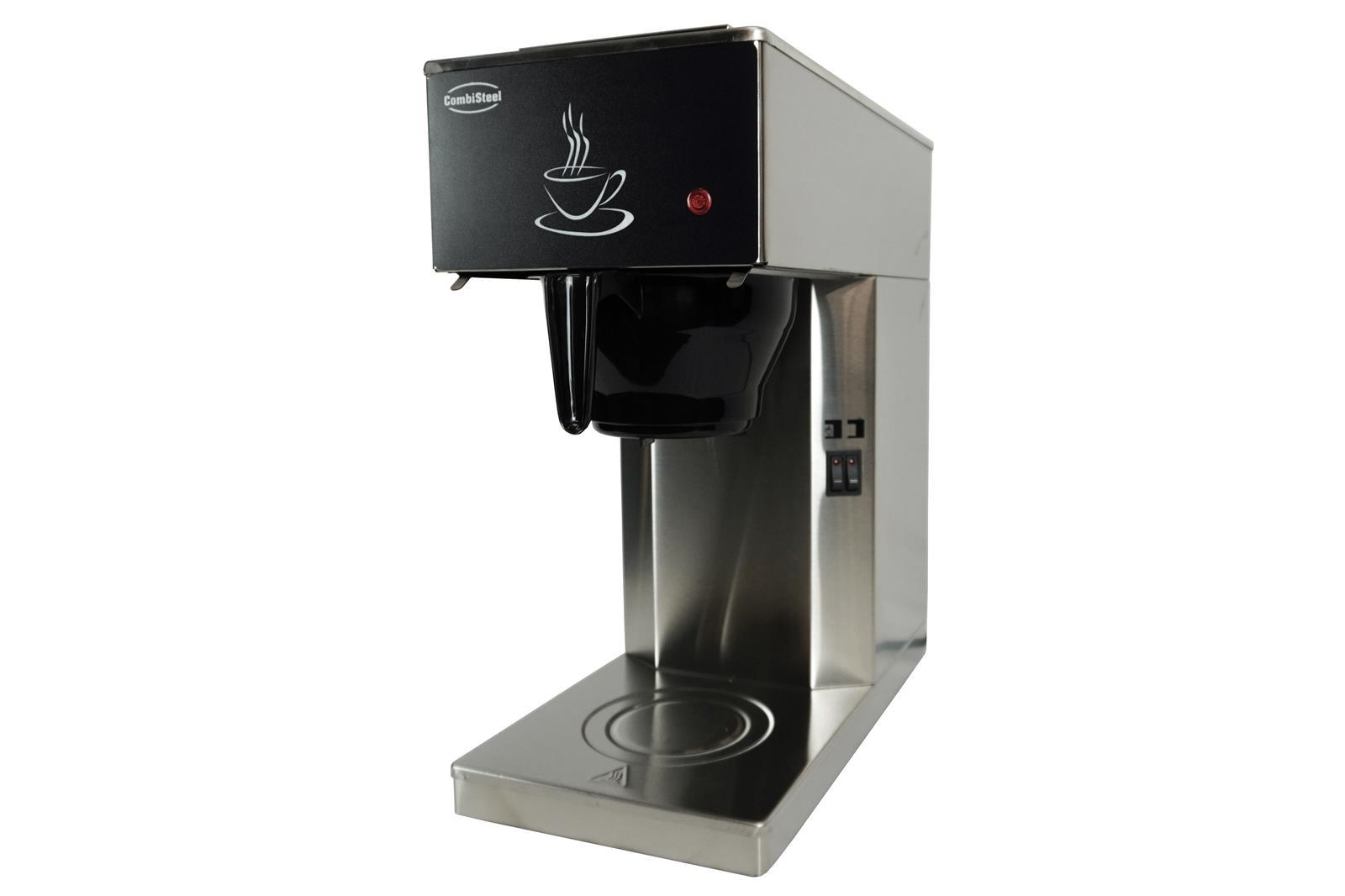 Kaffeemaschine inkl. 2 Kaffeekanne aus Glas 1,8 Liter | 45,5x20,5x40,5cm | Edelstahl
