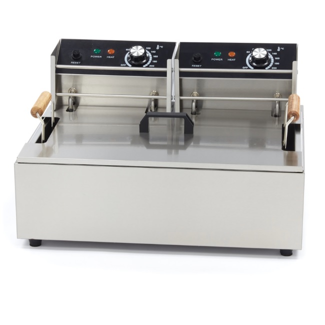 Gastro Fritteuse - 15 l - 1 Korb - Bis zu 3 kg Pommes