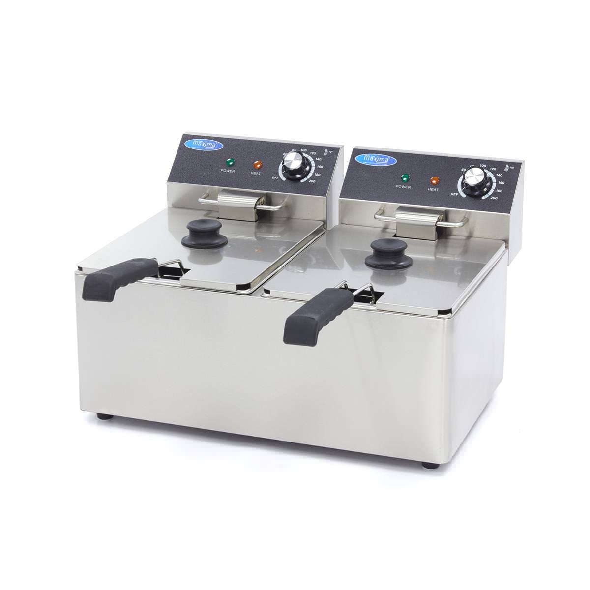 Maxima Elektro Fritteuse - 2 x 8 Liter