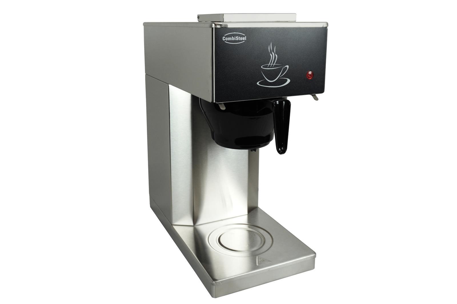 Kaffeemaschine inkl. 2 Kaffeekanne aus Glas 1,8 Liter | 45,5x20,5x40,5cm | Edelstahl