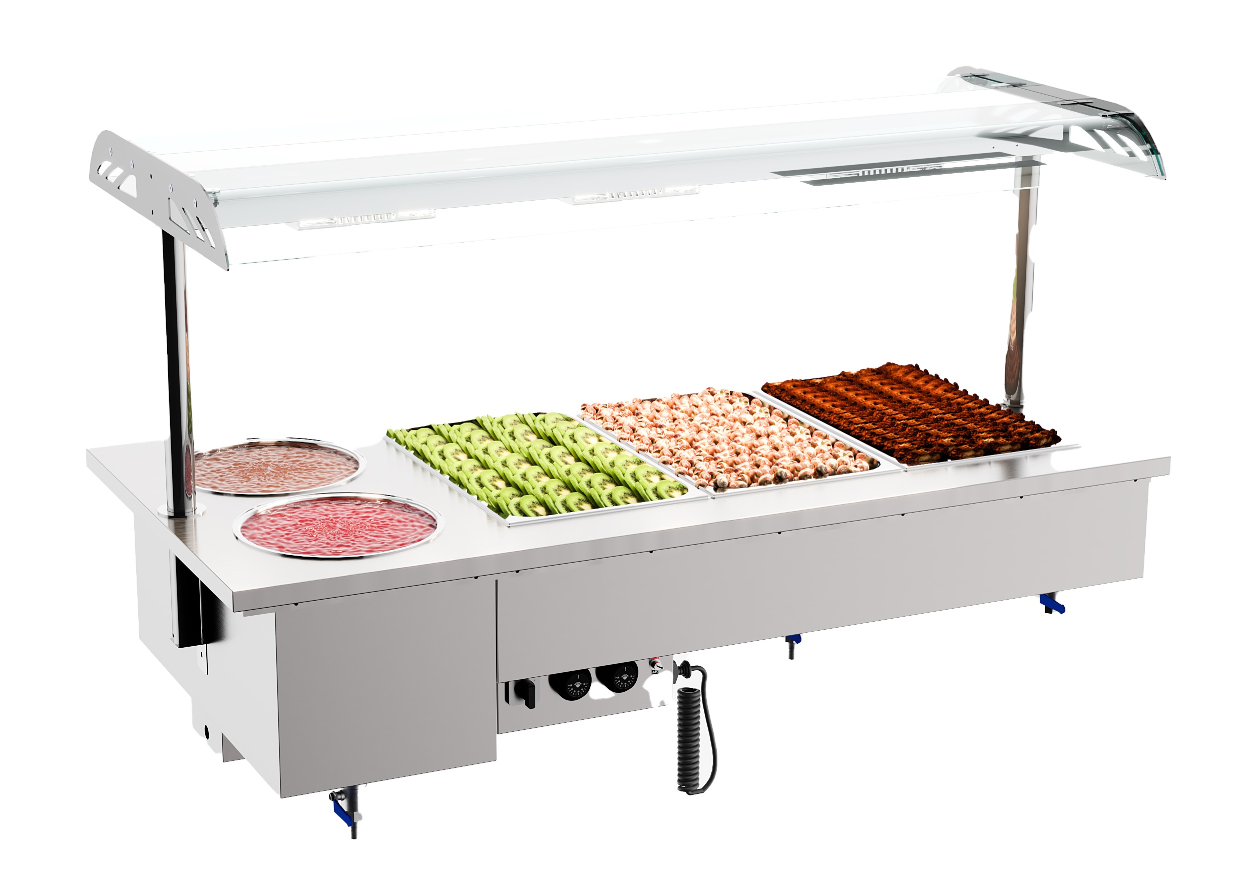 EINBAU BAIN-MARIE MIT SCHALEN 3/1