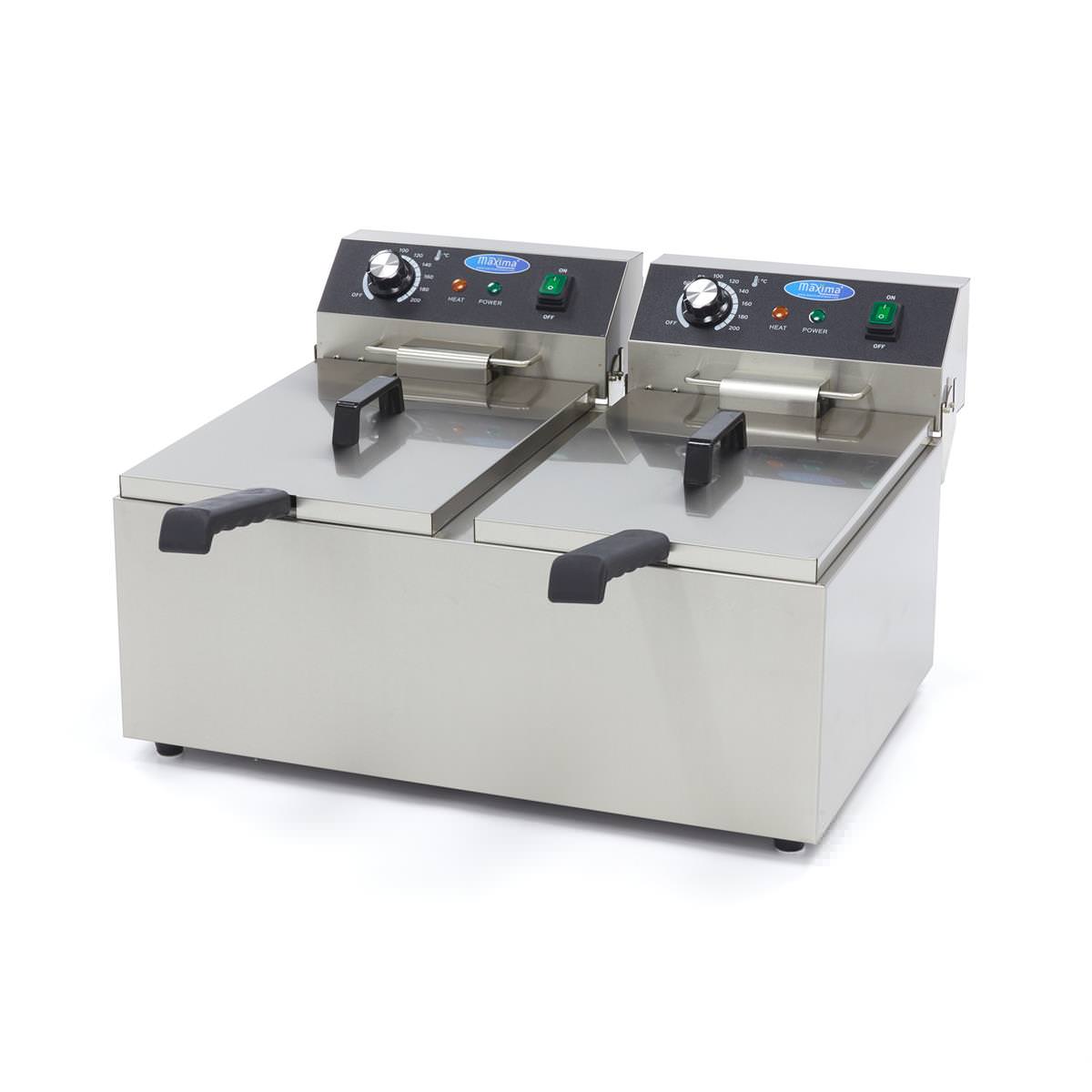 Maxima Elektro Fritteuse - 2 x 11 Liter