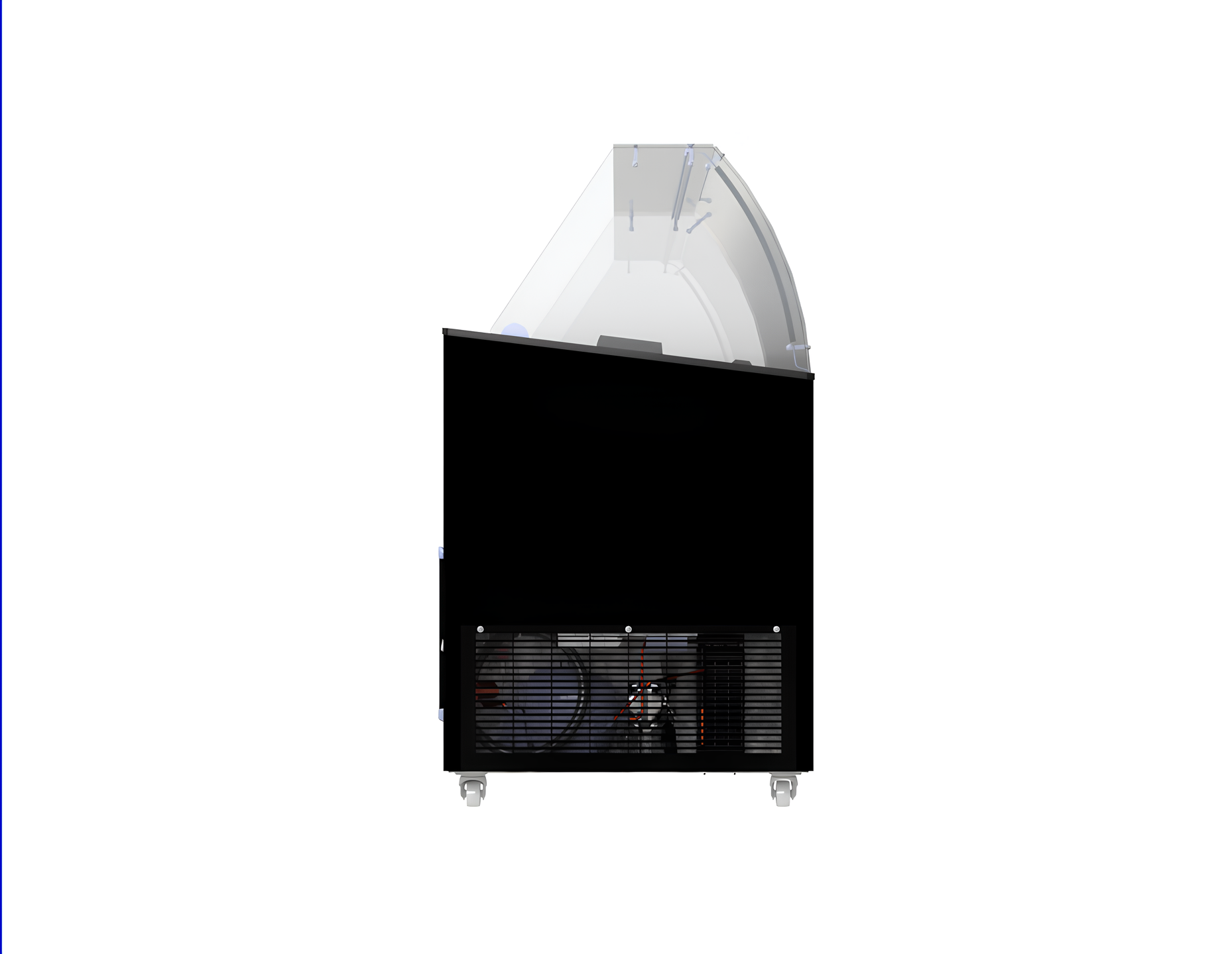 SPEISEISVITRINE TENERIFE SCHWARZ 10X5 LTR