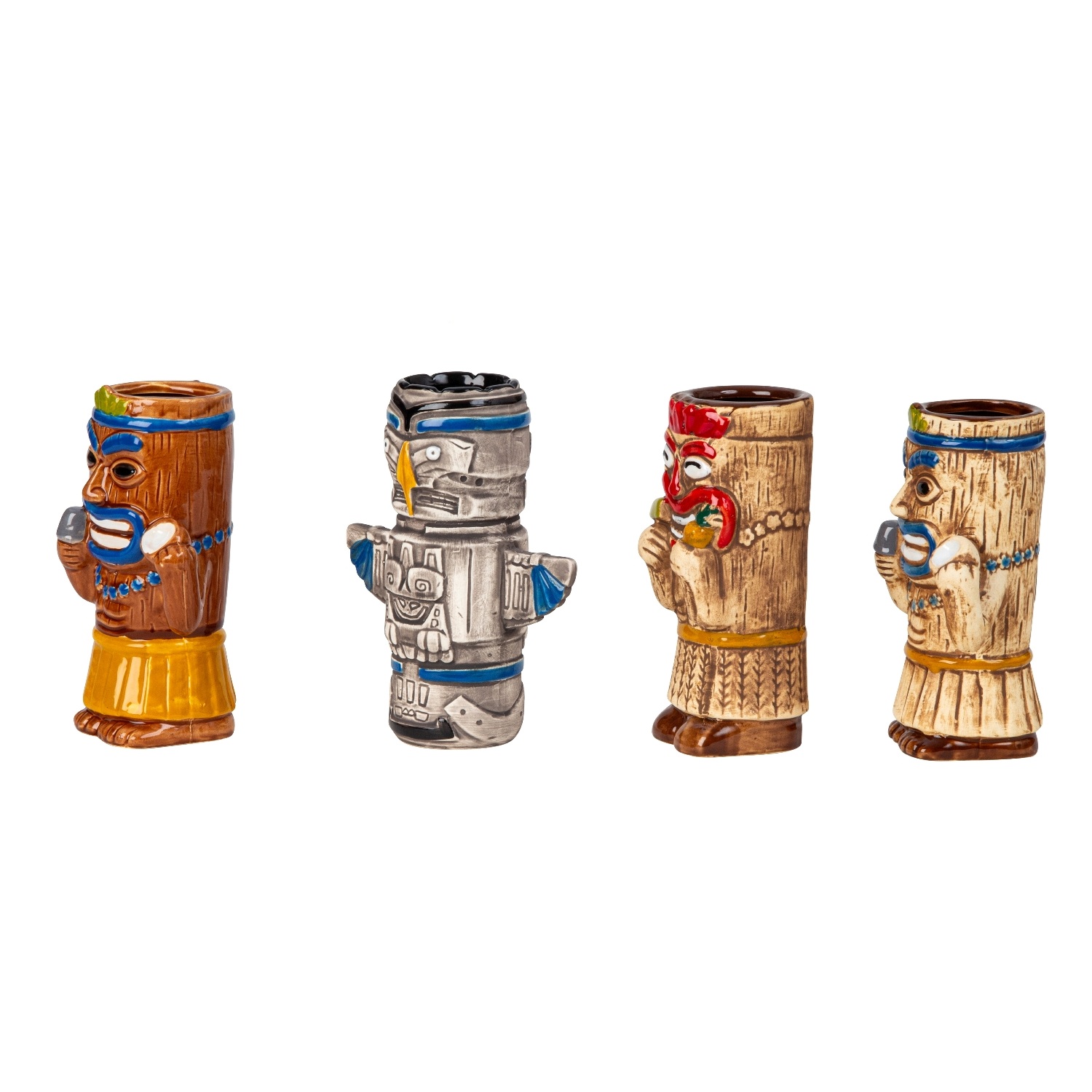 4er TIKI Becher Gläser Muck Cocktailglas SET 2