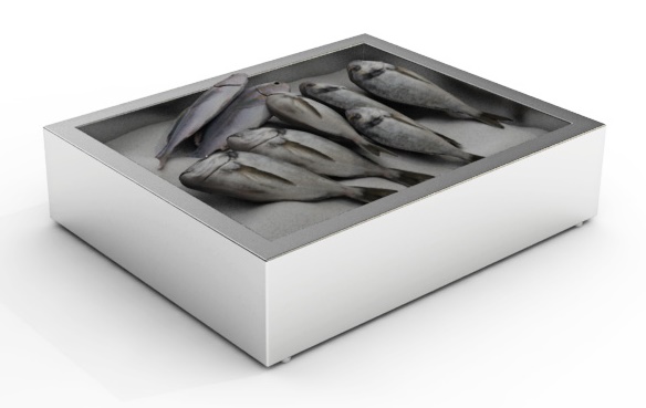 GEMAHLENES EIS BEHÄLTER AUFBAU 2/1 GN