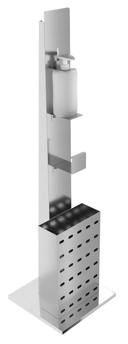 EDELSTAHL DESINFEKTIONSSÄULE INKL. SPENDER