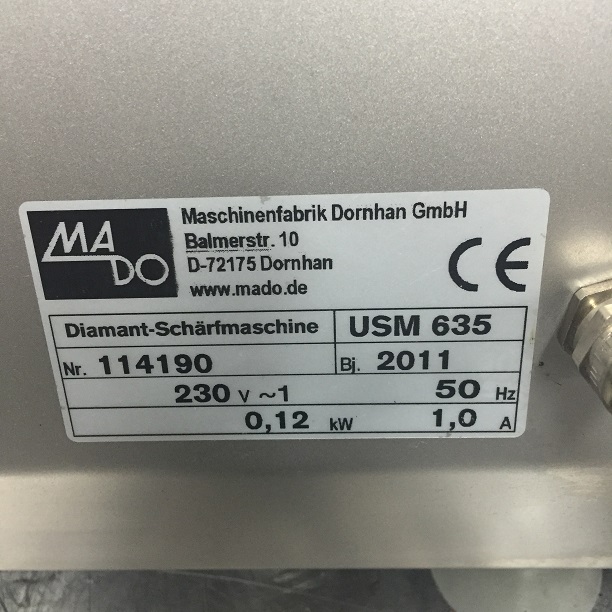MADO SharpX USM635 Diamant-Schärfmaschine gebraucht