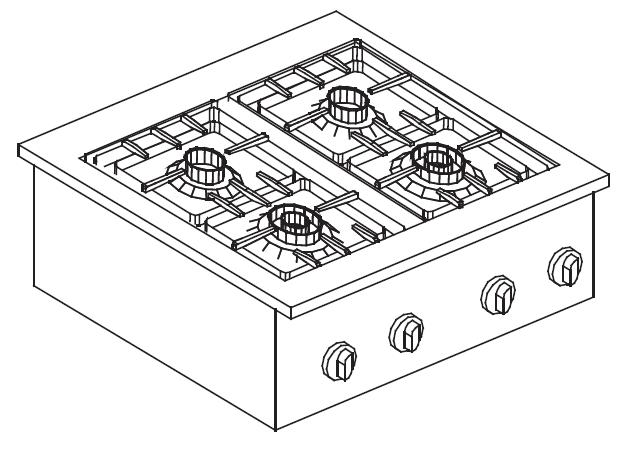 GASHERD 4 BR. 14KW