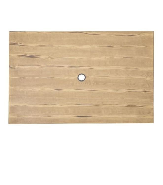 Bolero Kompletter Outdoor Tisch 120x76x76cm Helles Holz
