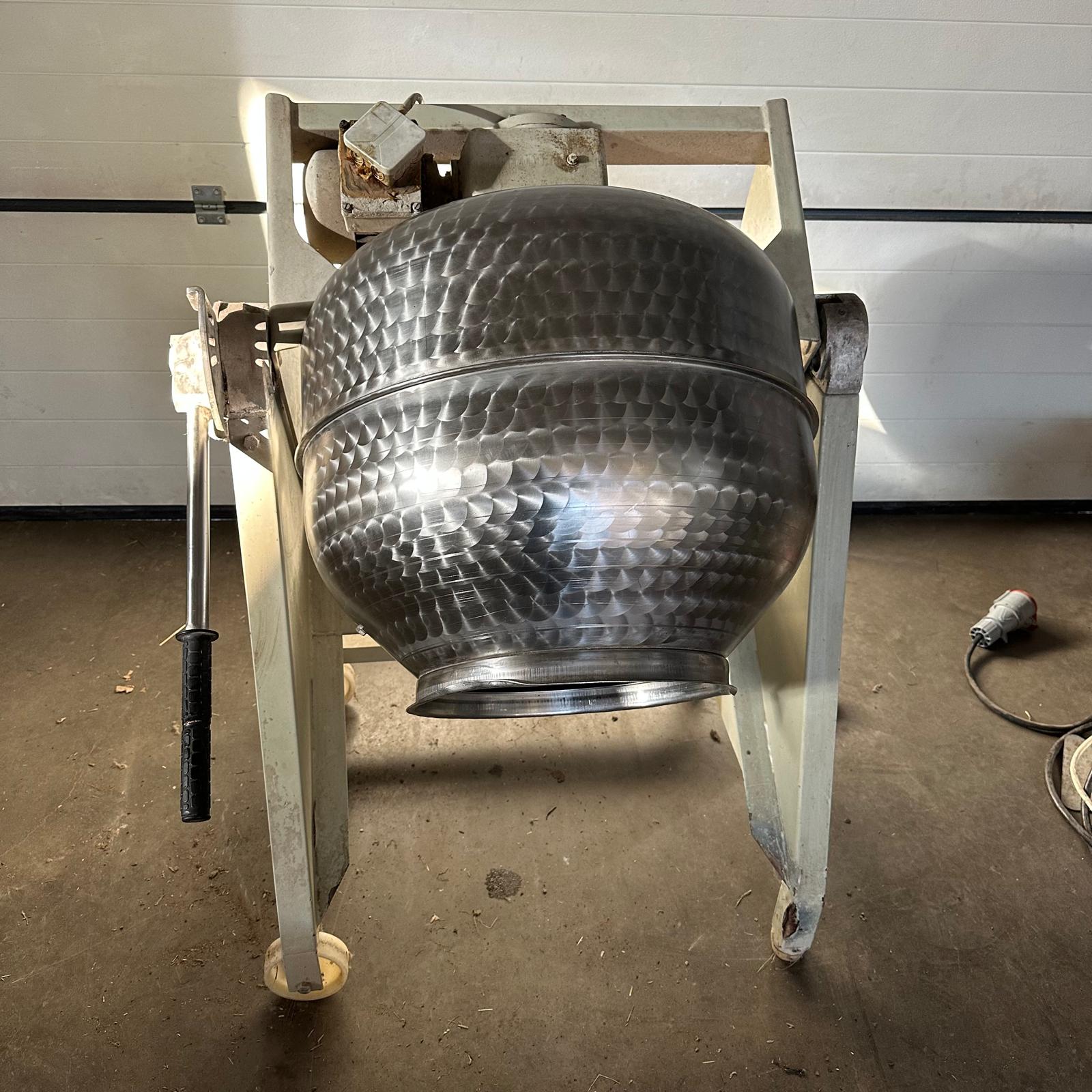 Lescha CN141 Edelstahl Freifallmischer Trommelmischer 140 Liter gebraucht