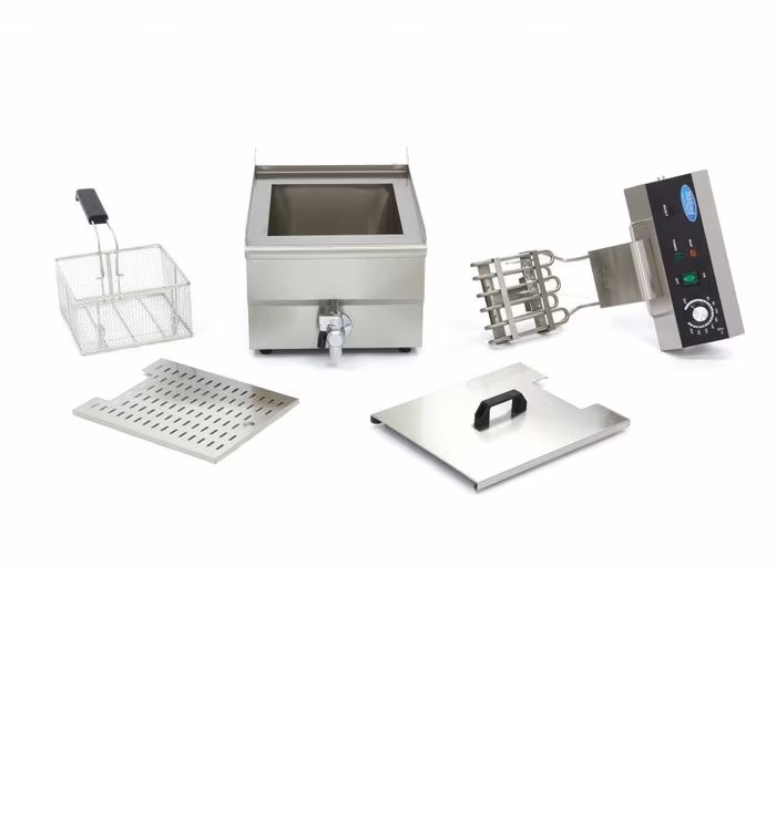 Maxima Elektro Fritteuse Maxima -16 Liter mit Ablasshahn