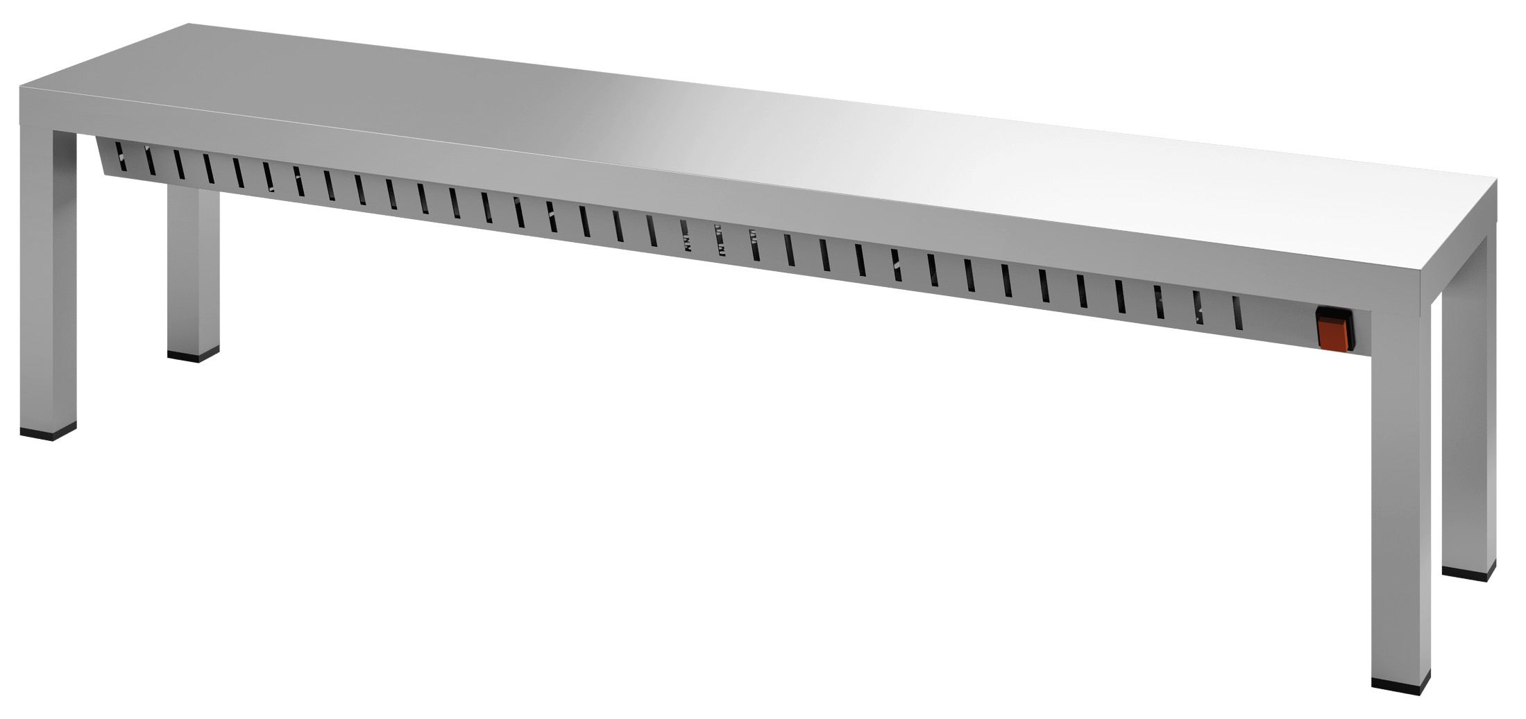 AUFSATZBORD HALOGEN BEHEIZT 1 STUFIG 1200